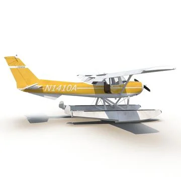 3D Model: Cessna 150 Seaplane 3 3D Model #90657255 | Pond5