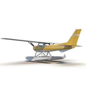 3D Model: Cessna 150 Seaplane 3 3D Model #90657255 | Pond5