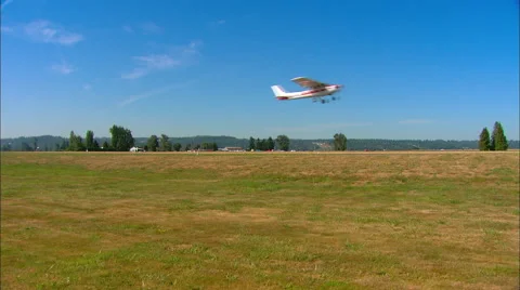 Cessna 150 Take Off Slo Mo Stock Footage 62821768