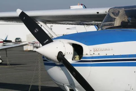Cessna 172 prop Stock Photos