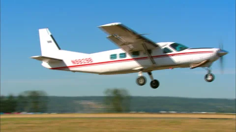 Cessna 208B Caravan Take Off Stock Footage 62822585
