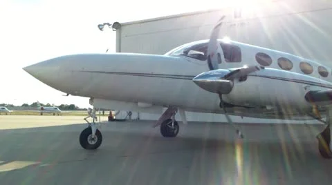 Cessna 414 Running Engines 動画素材 13236764