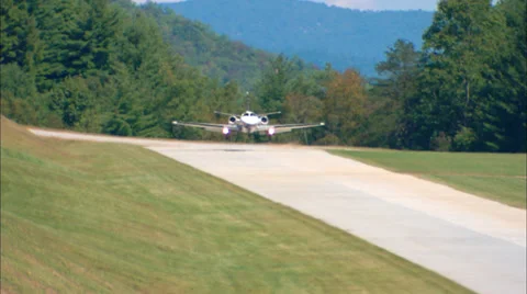 Cessna 500 Land Stock Footage 30792813