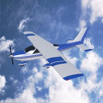 Cessna Cardinal propeller aircraft 3D Model