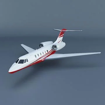 Cessna citation 200 X private jet 3D Model