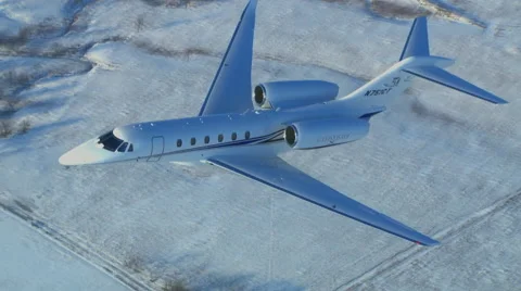 Cessna Citation X Low Level Flying Video stock 67961720
