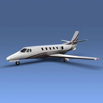 Cessna citation xls+ private jet 3D Model