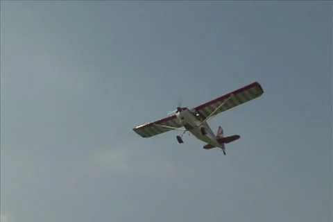 Cessna Fly Over 2 Stock Footage 683267