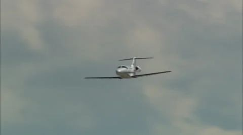Cessna Mustang Jet Fly By CU Stock Footage 62846850