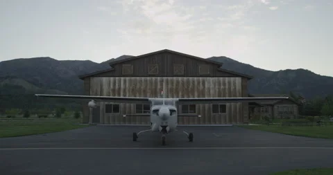 Cessna P210R Plane Single Engine Startup and Taxi Out - 5120 x 2700 Stock Footage 221210857