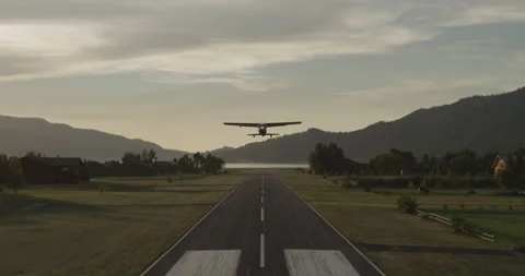 Cessna P210R Plane TakeOff Bundle Private Airport Stock Footage 221090895