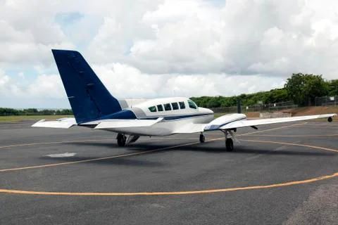 A cessna plane ready to take off Stock Photos