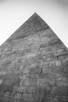 Cestius Pyramid in Rome Stock Photos