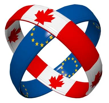 CETA Trade Agreement Stock Illustration