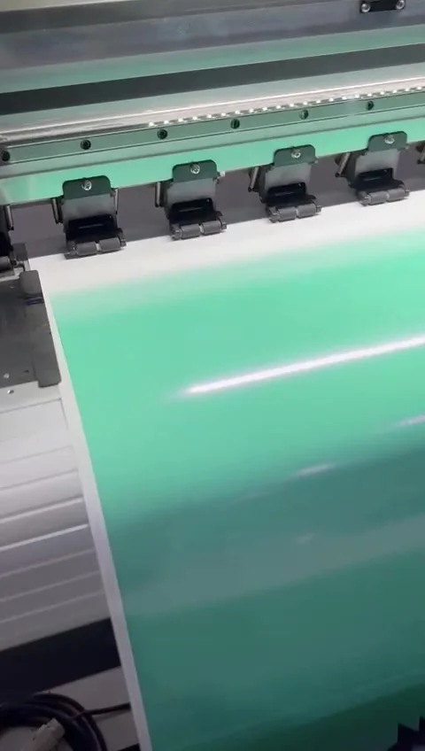 Cetak sticker printing 스톡 동영상 205583292