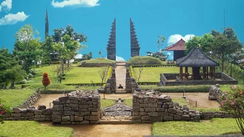 Cetho temple in Java Stock Photos