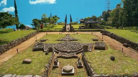 Cetho temple in Java Stock-Fotos