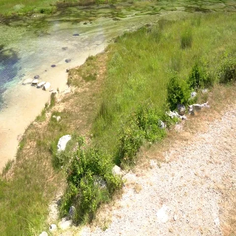 Cetina water source spring in Croatia Stock Footage 69457577