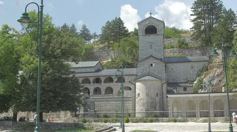 Cetinje old monastery Video stock 61387401