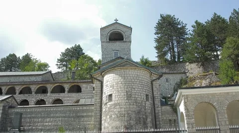 Cetinje old monastery Stock Footage 61387702