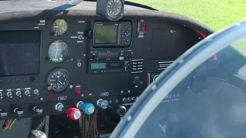 Cetus aircraft dashboard Stock Footage 71171410