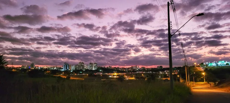 Céu com nuvens Foto stock