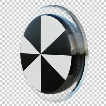 Ceuta 3d illustration flag on pole. Wood flagpole Stock Illustration