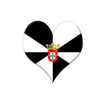Ceuta heart. Stock Illustration