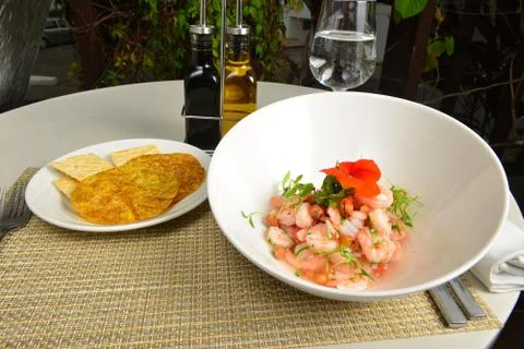 Ceviche de camaron Stock Photos