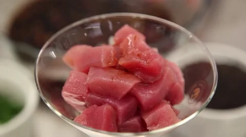 Ceviche - putting sauce Stock Footage 46531161