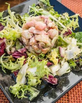 Ceviche tapas in Granada, Spain. Stock Photos