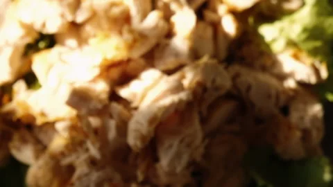 Cezar salad close up Stock Footage 155080089