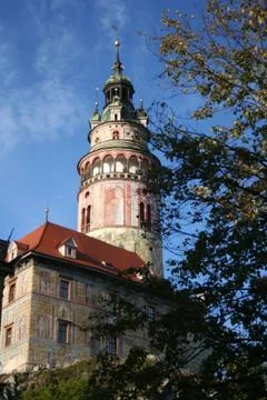 Cezky Krumlov Tower Stock Photos