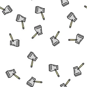 Cezve for brew coffee vector seamless pattern Illustrazione stock