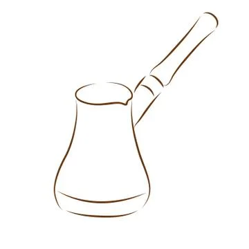 Cezve coffee icon Stock Illustration