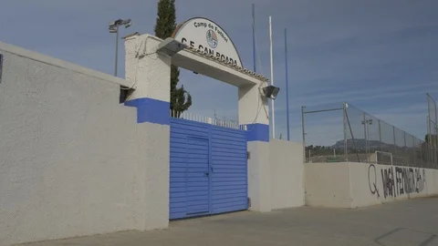 CF Can Boada main gate closer Stock Footage 102904508