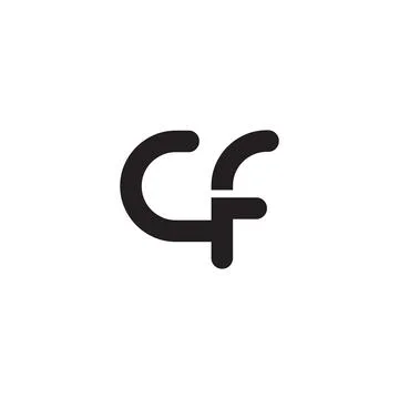 Cf initial letter vector logo Stock-Illustration