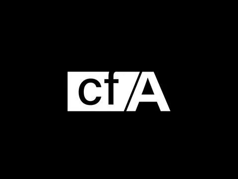 CFA Logo and Graphics design vector art, Icons isolated on black background Stock Illustration