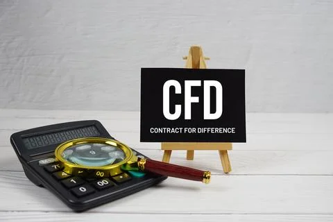 CFD abbreviation of Contract For Difference Stock Photos