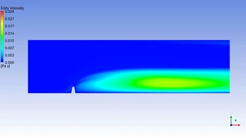 CFD analysis of atmospheric dispersion Stock Footage 204080377