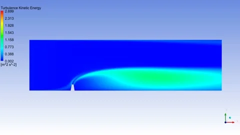 CFD analysis of atmospheric dispersion Stock Footage 204080391