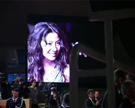 CFF Michelle Yeoh DP screen Vídeo Stock 10904082