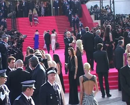CFF Noemie Lenoir arrives Stock Footage