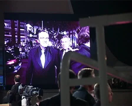 CFF Tarantino &amp; cast screens Vídeo Stock 10905701
