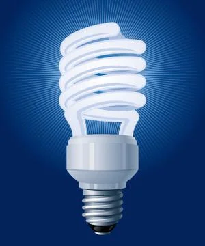 Cfl bulb Stock Illustration