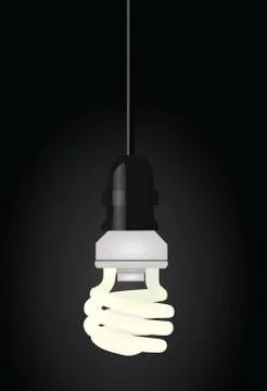 Cfl bulb Stock Illustration
