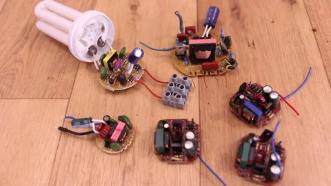 CFL circuit PCB Stock Footage 226964719