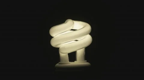 CFL Light Bulb. Stock Footage 57536123