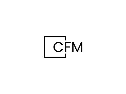 CFM letter initial logo design vector illustration Stock Illustration
