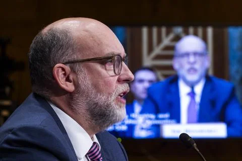 CFPB Director Vought testifies at Senate Committee on Banking, Housing and Urban Stock Photos